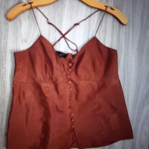 NWOT Elegant Brown Women's Top